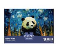 Puzzle 1000 Pezzi Oil Painting Panda Qualità Premium National Treasure Intrattenimento Creativo Divertimento Per Adulti Per Adulti E Ragazzi 38x26cm/1000pcs