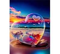 Puzzle 1000 pezzi, Onde del Cuore della Spiaggia Puzzle Classici per Adulti, Giocattoli di Gioco Impegnativi, puzzle Impossibile, Puzzles per Gioco Familiare, Regalo per Amore e Amico 75 x 50 cm