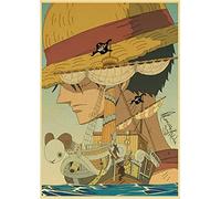 Puzzle 1000 pezzi One Piece Anime Poster Ruffy Poster per Adulti Giochi Giocattoli Educativi 50x70cm