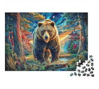 Puzzle 1000 Pezzi Orso bruno europeo | Puzzle Impossibile | Gioco Di Sfida Intellettuale Puzzle | Attività Manuale Antistress 38x26cm/1000pcs