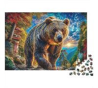 Puzzle 1000 Pezzi Orso bruno europeo | Puzzle Impossibile | Gioco Di Sfida Intellettuale Puzzle | Attività Manuale Antistress 38x26cm/1000pcs