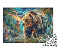 Puzzle 1000 Pezzi Orso bruno europeo | Puzzle Impossibile | Gioco Di Sfida Intellettuale Puzzle | Attività Manuale Antistress 52x38cm/1000pcs