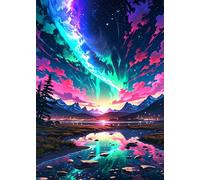 Puzzle 1000 Pezzi Paesaggio Dell'Aurora Puzzles per Adulti Impossibile Difficile Impegnativo Puzzle 1000 Pezzi Classici 75 x 50 cm