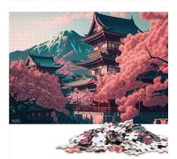 Puzzle 1000 pezzi Paesaggio giapponese Puzzle divertenti Puzzle in legno per adulti Puzzle da 1000 pezzi Giochi educativi per adulti e bambini 1000 pezzi (50x75 cm)