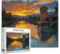 Puzzle 1000 Pezzi paesaggio Impossibili Puzzle Gigante Adulti Difficili Wooden Jigsaw Arte, Possono Stimolare Pensiero Delle Persone Con Poster Incluso, Regalo per Uomini Donne e Anziani 75x50cm Q-8