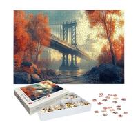 Puzzle 1000 Pezzi Paesaggio, Puzzle Ponte 1000 Pezzi Arte per Adulti e Bambini, Misura: 75x50 cm, Puzzles Legno per Adulti con Squisita Scatola di Imballaggio, Idea Regalo Donna, Regalo Uomo, -9165