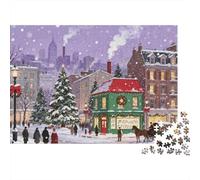 Puzzle 1000 Pezzi Paese Innevato Inverno Difficile Esperti Regalo Anziani 38x26cm