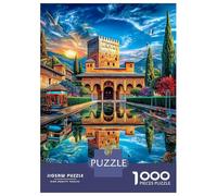 Puzzle 1000 Pezzi Palazzo dell'Alhambra | Puzzle Impossibile | Gioco Di Sfida Intellettuale Puzzle | Attività Manuale Antistress 70x50cm/1000pcs