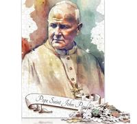 Puzzle 1000 pezzi "Papa San Giovanni Paolo II" per adulti, difficoltà alta, giocattoli educativi, giochi, decorazioni per la famiglia (38x26 cm)