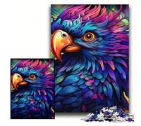 Puzzle 1000 pezzi Pappagallo colorato Puzzle impossibile per adulti 50x75cm Idea regalo di compleanno, gioco rompicapo impegnativo