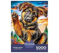Puzzle 1000 Pezzi Pastore tedesco | Puzzle Impossibile | Gioco Di Sfida Intellettuale Puzzle | Attività Manuale Antistress 70x50cm/1000pcs