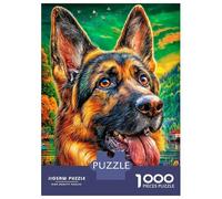 Puzzle 1000 Pezzi Pastore tedesco | Puzzle Impossibile | Gioco Di Sfida Intellettuale Puzzle | Attività Manuale Antistress 52x38cm/1000pcs