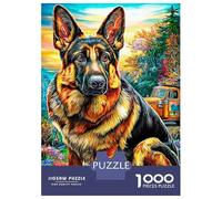 Puzzle 1000 Pezzi Pastore tedesco | Puzzle Impossibile | Gioco Di Sfida Intellettuale Puzzle | Attività Manuale Antistress 38x26cm/1000pcs