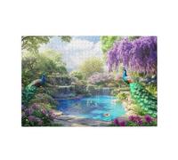 Puzzle 1000 Pezzi, Pavone Puzzle Arte 75x50cm Jigsaw Grandi Dimensioni per Adulti, Jigsaw Giochi Intrattenimento Creativo, Classici Gioco Familiare per Decorazione Parete, Regalo Donna Giardino p-1564