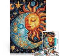 Puzzle 1000 pezzi per adolescenti Abbraccio Sole Luna per il giocattolo di sfida del gioco educativo Decorazioni e regali unici per la casa 75x50cm