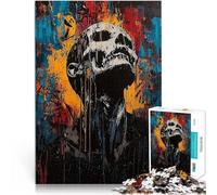 Puzzle 1000 pezzi per adolescenti Agonia e Risveglio Opera d'arte espressionista contemporanea Difficile Duro gioco di sfida unico 38x26cm