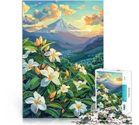 Puzzle 1000 pezzi per adolescenti Alba sul Monte Fuji Antistress Vacanza in patria Uccidere il tempo Migliorare l'amore tra le coppie 38x26cm