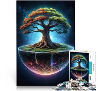 Puzzle 1000 pezzi per adolescenti Albero Cosmico della Vita Giocattoli di gioco impegnativi Migliorare l'amore tra le coppie 75x50cm