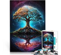 Puzzle 1000 pezzi per adolescenti Albero Cosmico della Vita Giocattolo educativo antistress è ideale come regalo per tutta la famiglia 52x38cm