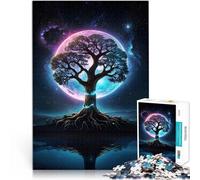 Puzzle 1000 pezzi per adolescenti Albero Cosmico della Vita Vacanza a casa: uccidere il tempo Adatto per la decorazione del desktop 52x38cm