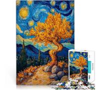 Puzzle 1000 pezzi per adolescenti Albero della notte stellata Giocattoli Giochi Educativi Antistress Lista dei desideri con Babbo Natale 38x26cm