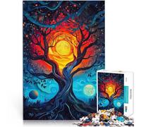 Puzzle 1000 pezzi per adolescenti Albero delle due lune Antistress Vacanza in patria Uccidere il tempo perché è ideale come regalo per tutta la famiglia 38x26cm