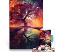 Puzzle 1000 pezzi per adolescenti Albero dello spazio spirituale Vacanza a casa: uccidere il tempo Migliorare l'amore tra le coppie 52x38cm