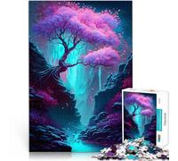 Puzzle 1000 pezzi per adolescenti Albero mistico 8 Giocattolo educativo intellettuale decomprimente Lista dei desideri con Babbo Natale 52x38cm