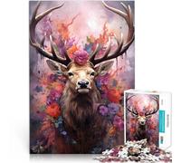 Puzzle 1000 pezzi per adolescenti Alce la bellezza reale Giocattoli da gioco per regalo di famiglia Giocattoli per la decorazione della casa 75x50cm