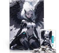 Puzzle 1000 pezzi per adolescenti Angelo del diavolo bianco Allena il tuo cervello e le tue mani Giocattoli per la decorazione della casa 75x50cm