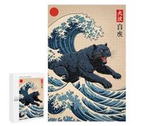 Puzzle 1000 pezzi per adolescenti Animal Panther Great Wave Puzzle per adulti Hands-on gioco ma divertente e umoristico intera famiglia 1000 pezzi
