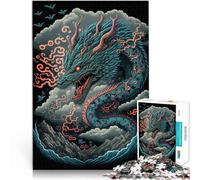 Puzzle 1000 pezzi per adolescenti Animale drago Difficile da completare ma divertente e umoristico Migliorare l'amore tra le coppie 52x38cm