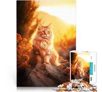 Puzzle 1000 pezzi per adolescenti Animale Gatto Natura Difficile da completare ma divertente e umoristico Migliorare la memoria 75x50cm
