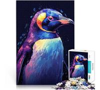 Puzzle 1000 pezzi per adolescenti Animale pinguino Difficile da completare ma divertente e umoristico Migliorare l'amore tra le coppie 75x50cm