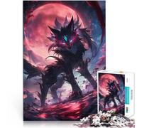Puzzle 1000 pezzi per adolescenti Anime Bloodmoon Wolf Giocattoli educativi per l'apprendimento Giochi per famiglie Buon regalo 38x26cm