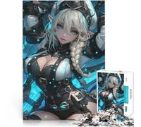 Puzzle 1000 pezzi per adolescenti Anime Elfo Guerriero Waifu Anime Gaming Giochi divertenti perché è ideale come regalo per tutta la famiglia 38x26cm