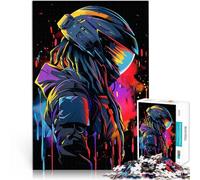 Puzzle 1000 pezzi per adolescenti Appassionato di pop art e fan dello spazio Gioco di famiglia per e con poster abbinato e foglio di quiz 50x70cm
