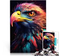 Puzzle 1000 pezzi per adolescenti Aquila al neon Antistress Vacanza in patria Uccidere il tempo Regalo di compleanno, regali, arte murale 75x50cm