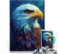 Puzzle 1000 pezzi per adolescenti Aquila americana Difficile da completare ma divertente e umoristico Regalo di compleanno, regali, arte murale 75x50cm