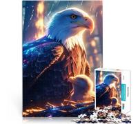 Puzzle 1000 pezzi per adolescenti Aquila e pulcino nel nido Per il divertimento in famiglia perché è ideale come regalo per tutta la famiglia 38x26cm