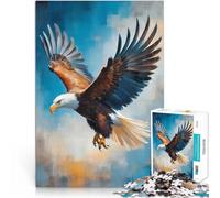 Puzzle 1000 pezzi per adolescenti Aquila maestosa in volo Per il divertimento in famiglia Ogni pezzo è unico - Gioco divertente e stimolante per tutta la famiglia 75x50cm