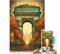 Puzzle 1000 pezzi per adolescenti Arco di Trionfo astratto Giocattoli per l'intrattenimento in famiglia Lista dei desideri con Babbo Natale 75x50cm