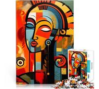 Puzzle 1000 pezzi per adolescenti Arte afroamericana Difficile da completare ma divertente e umoristico Migliorare l'amore tra le coppie 38x26cm