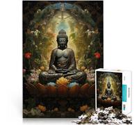 Puzzle 1000 pezzi per adolescenti Arte del Buddha Difficile da completare ma divertente e umoristico perché è ideale come regalo per tutta la famiglia 38x26cm