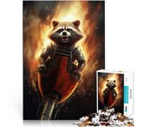 Puzzle 1000 pezzi per adolescenti Arte del procione Antistress Vacanza in patria Uccidere il tempo Migliorare l'amore tra le coppie 52x38cm