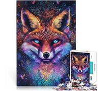 Puzzle 1000 pezzi per adolescenti arte della volpe per il giocattolo di sfida del gioco educativo Decorazioni e regali unici per la casa 75x50cm