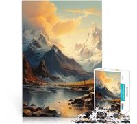 Puzzle 1000 pezzi per adolescenti Arte delle montagne Giocattoli da gioco per regalo di famiglia Regalo di compleanno, regali, arte murale 50x70cm