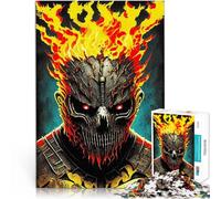 Puzzle 1000 pezzi per adolescenti arte di Halloween per il giocattolo di sfida del gioco educativo Lista dei desideri con Babbo Natale 38x26cm