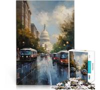 Puzzle 1000 pezzi per adolescenti Arte di Washington DC, USA Allena il tuo cervello e le tue mani Migliorare l'amore tra le coppie 52x38cm