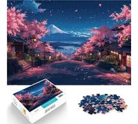 Puzzle 1000 pezzi per adolescenti Arte giapponese dei fiori di ciliegio Analisi e logica Ogni pezzo è unico - Gioco divertente e stimolante per tutta la famiglia 38x26cm